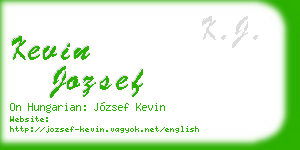 kevin jozsef business card